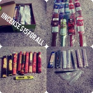 Incense.  Shoebox full of incense